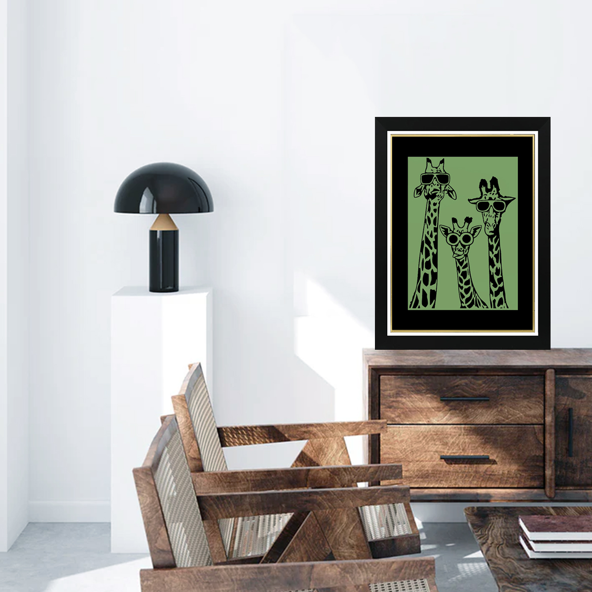 Tableau Photo-lumineux | Girafes