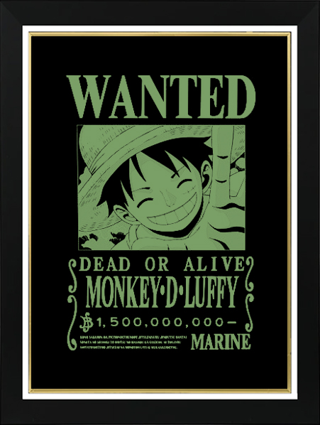 Tableau Photo-lumineux | Wanted Luffy – Image 3