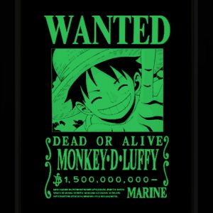 Tableau Photo-lumineux | Wanted Luffy