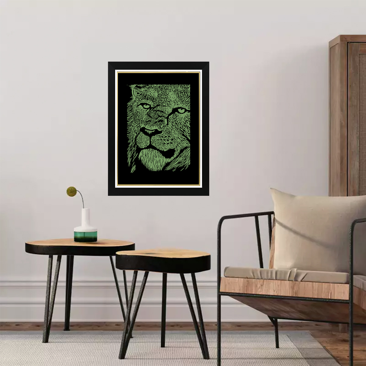 Tableau Photo-lumineux | Lion