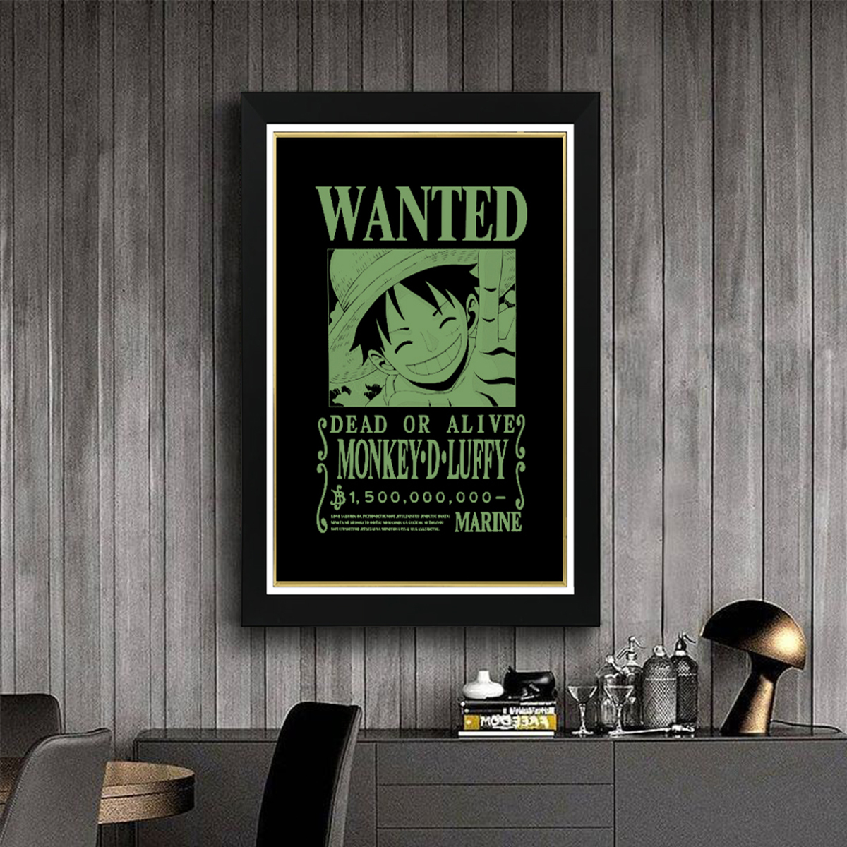 Tableau Photo-lumineux | Wanted Luffy