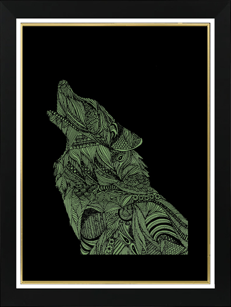 Tableau Photo-lumineux | Loup – Image 2