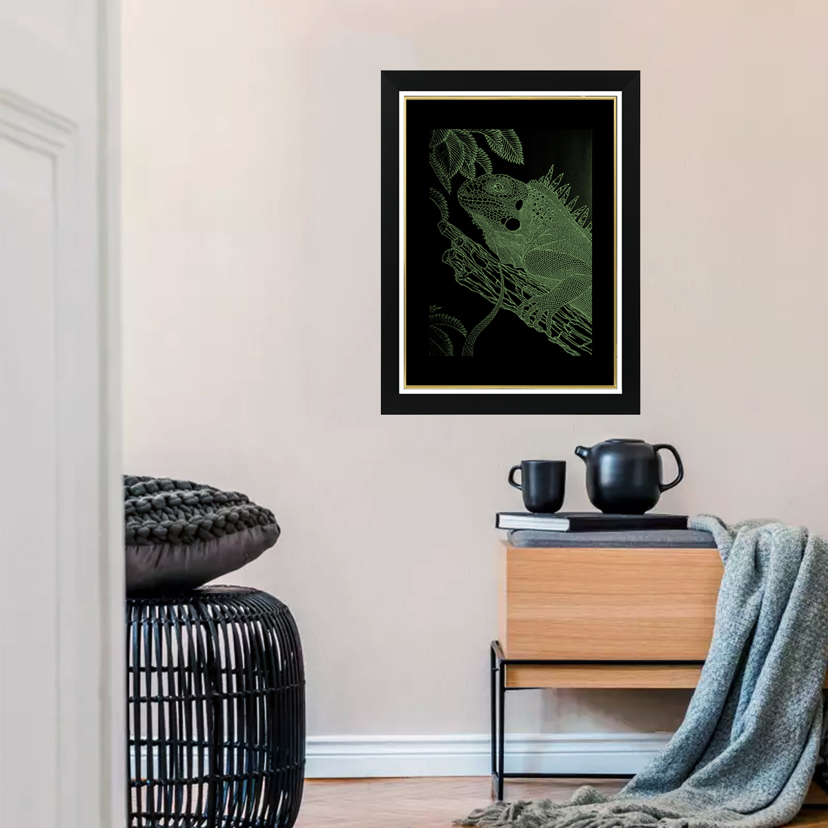 Tableau Photo-lumineux | Caméléon