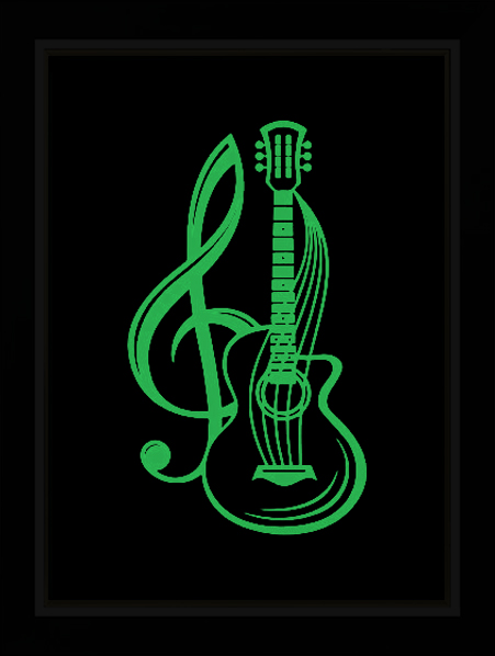 Tableau Photo-lumineux | Guitare – Image 4