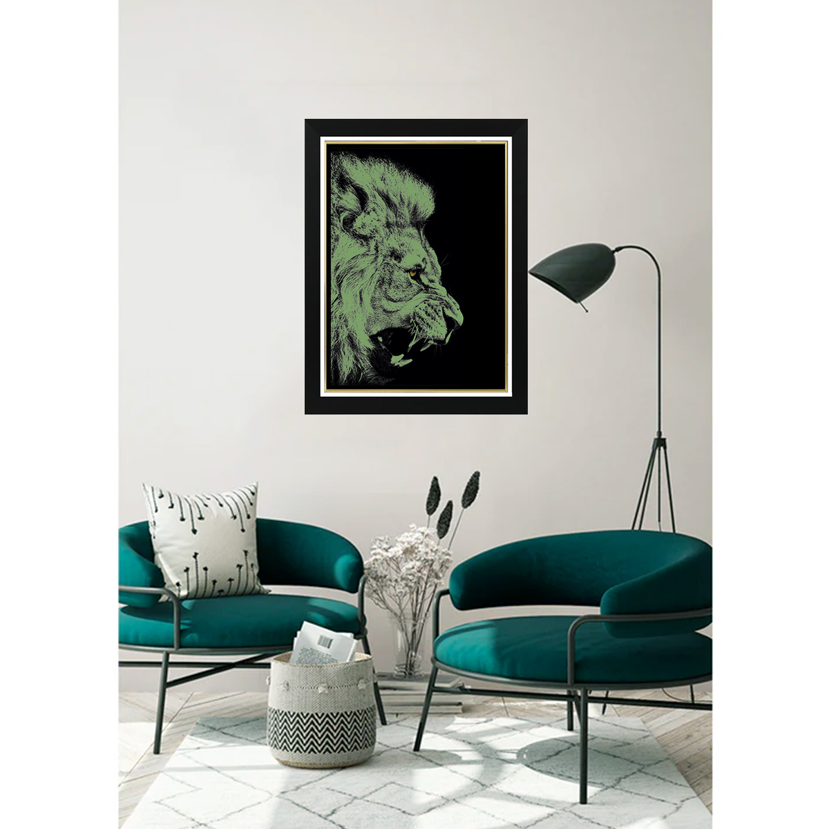 Tableau Photo-lumineux | Lion