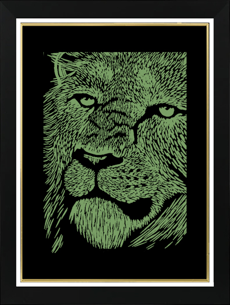 Tableau Photo-lumineux | Lion – Image 2