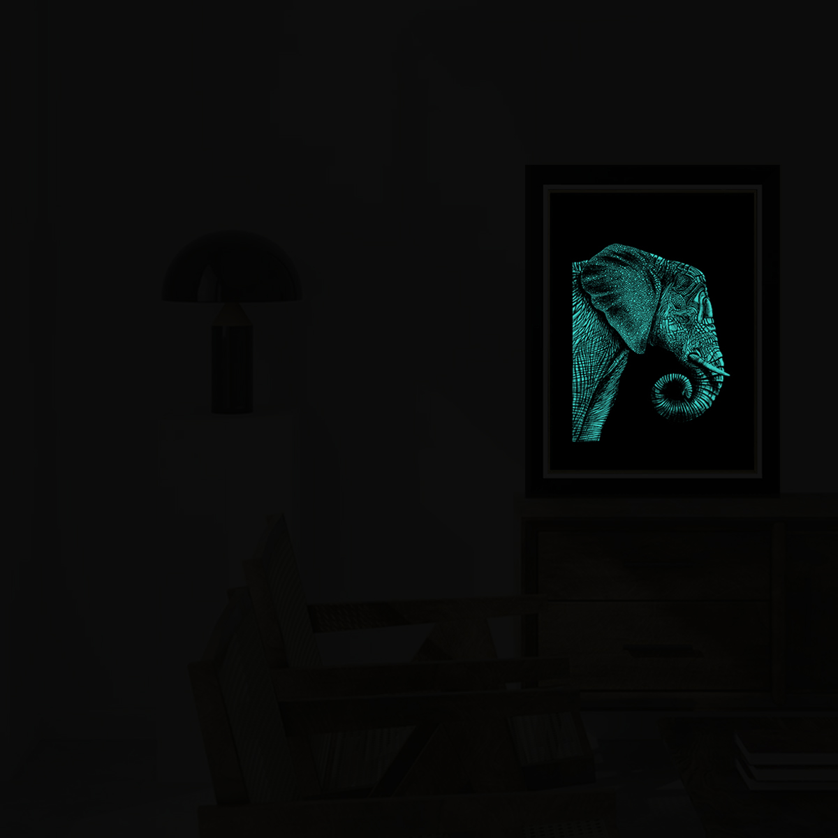 Tableau Photo-lumineux | Eléphant – Image 5