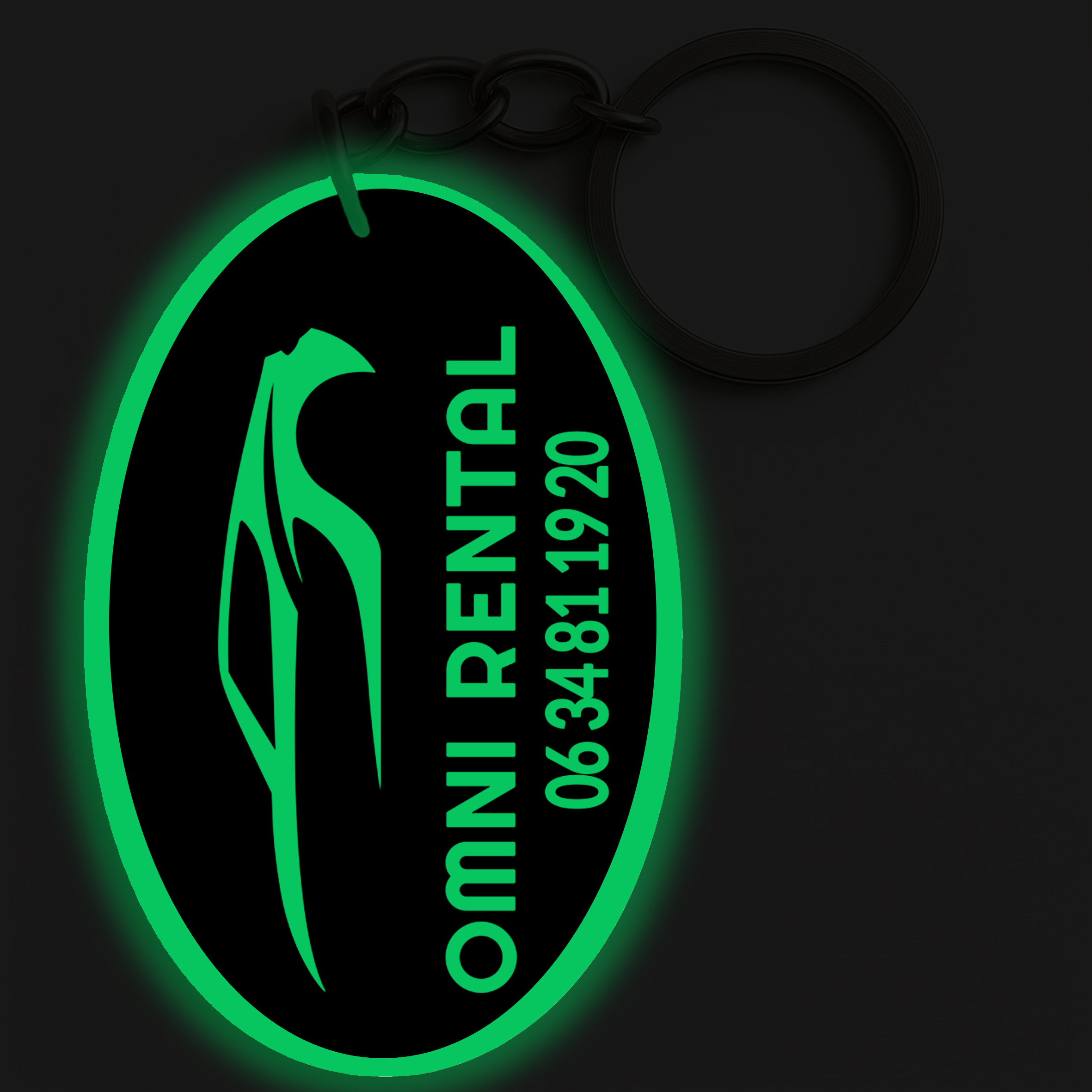 Porte-clés | Logo Personnalisé Location de Voiture – Image 2