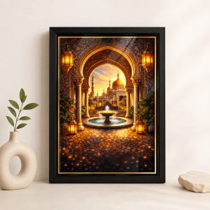 L’Oasis Dorée — Tableau photoluminescent