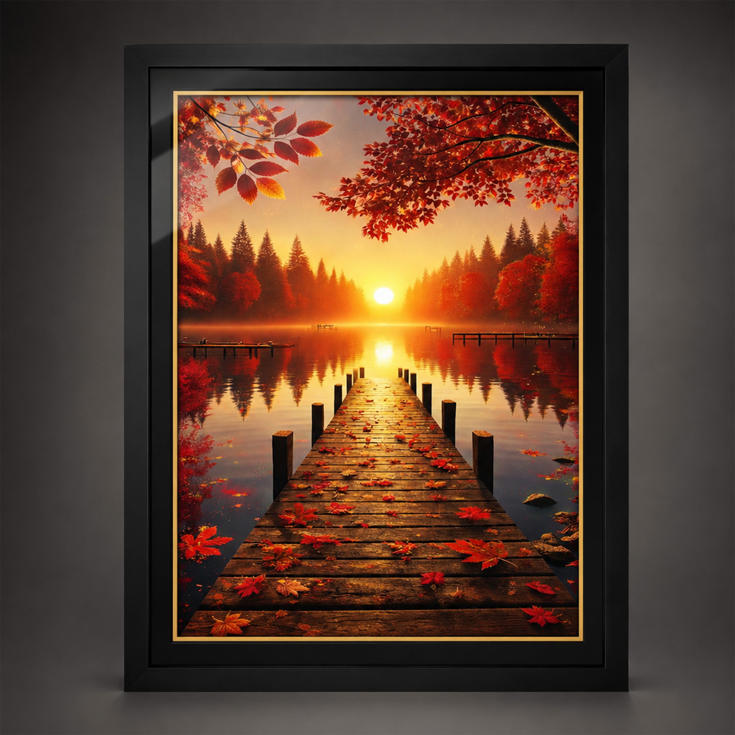 Horizon d’Automne— Tableau photoluminescent