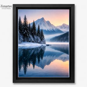 Sérénité Boréale — Tableau photoluminescent
