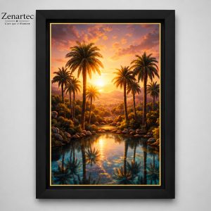 Oasis Tropicale — Tableau photoluminescent