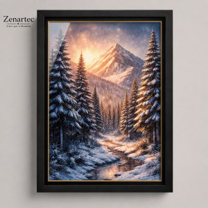 Éveil des Neiges — Tableau photoluminescent
