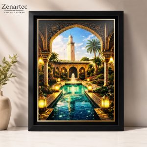Jardins orientaux tableau photoluminescent jour