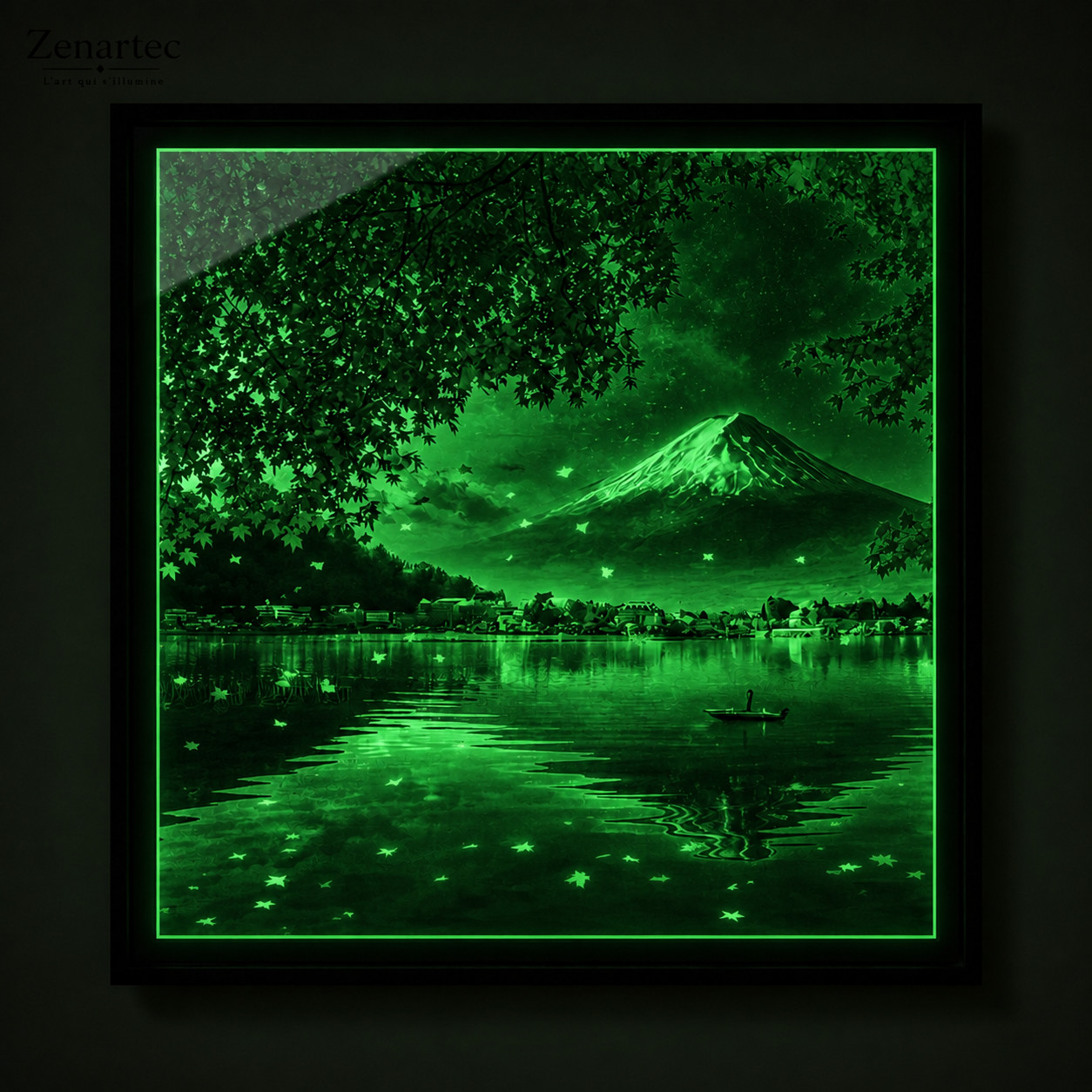 Écarlate du Fuji — Tableau photoluminescent – Image 2