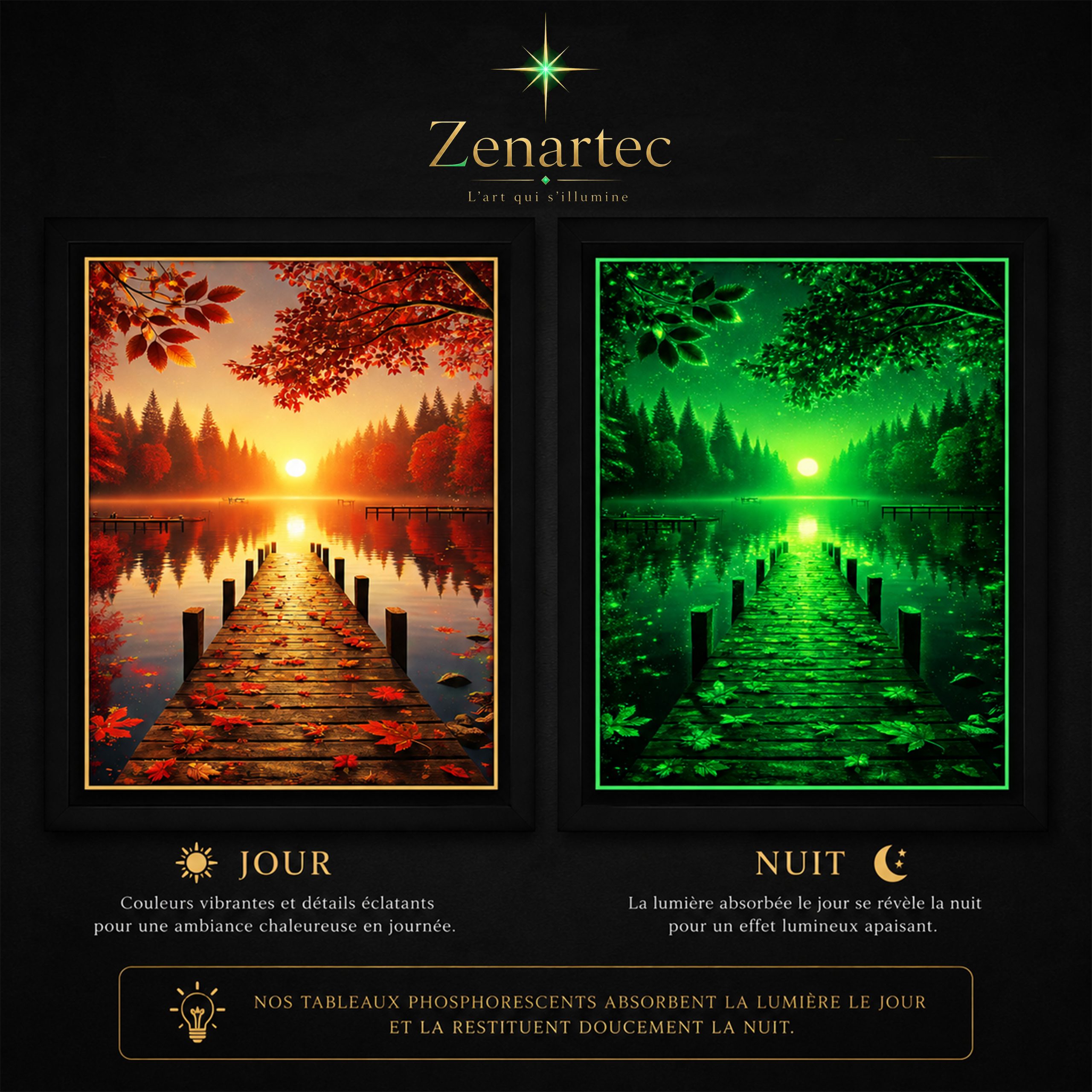 Horizon d’Automne— Tableau photoluminescent – Image 3