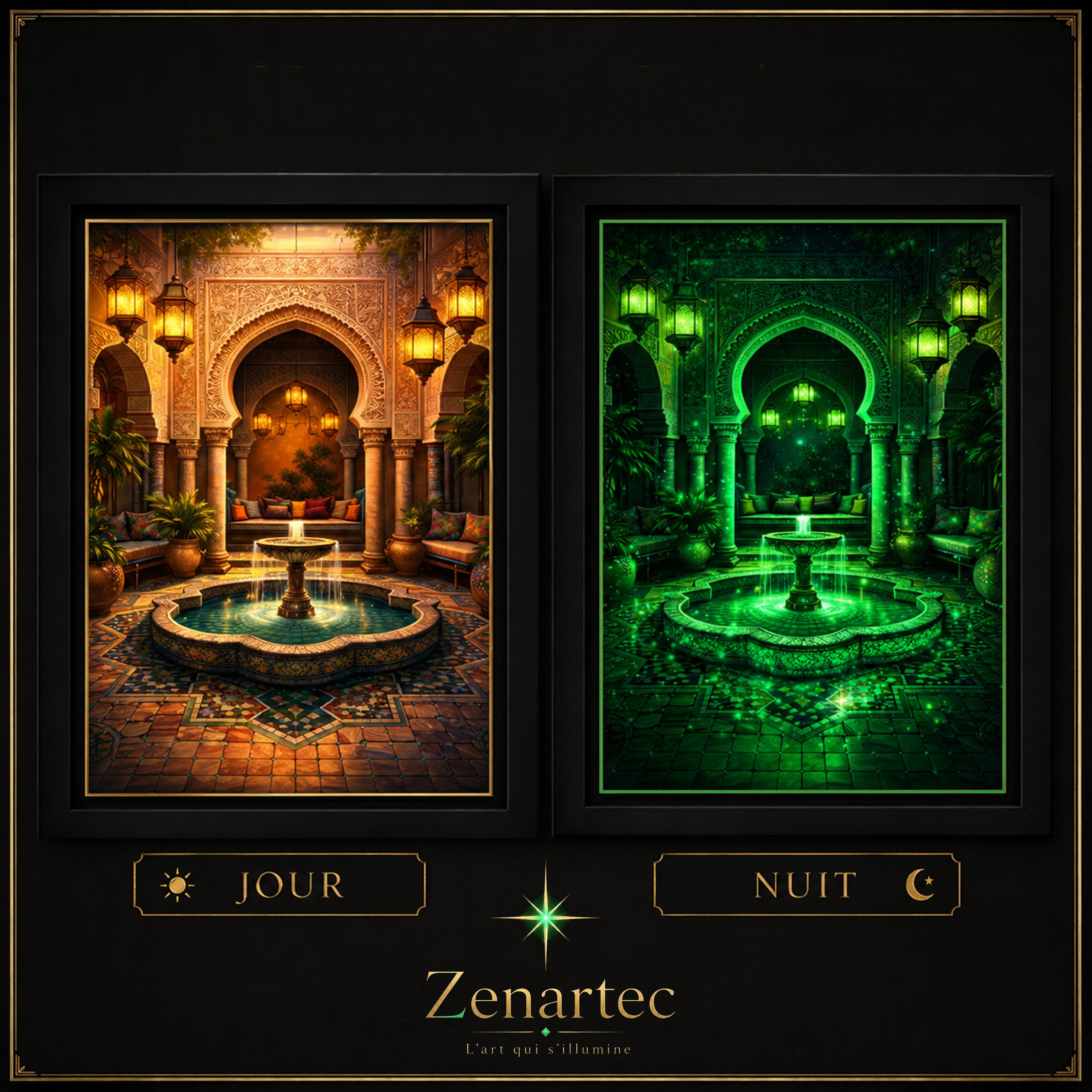 comparaison jour et nuit cour des sultans