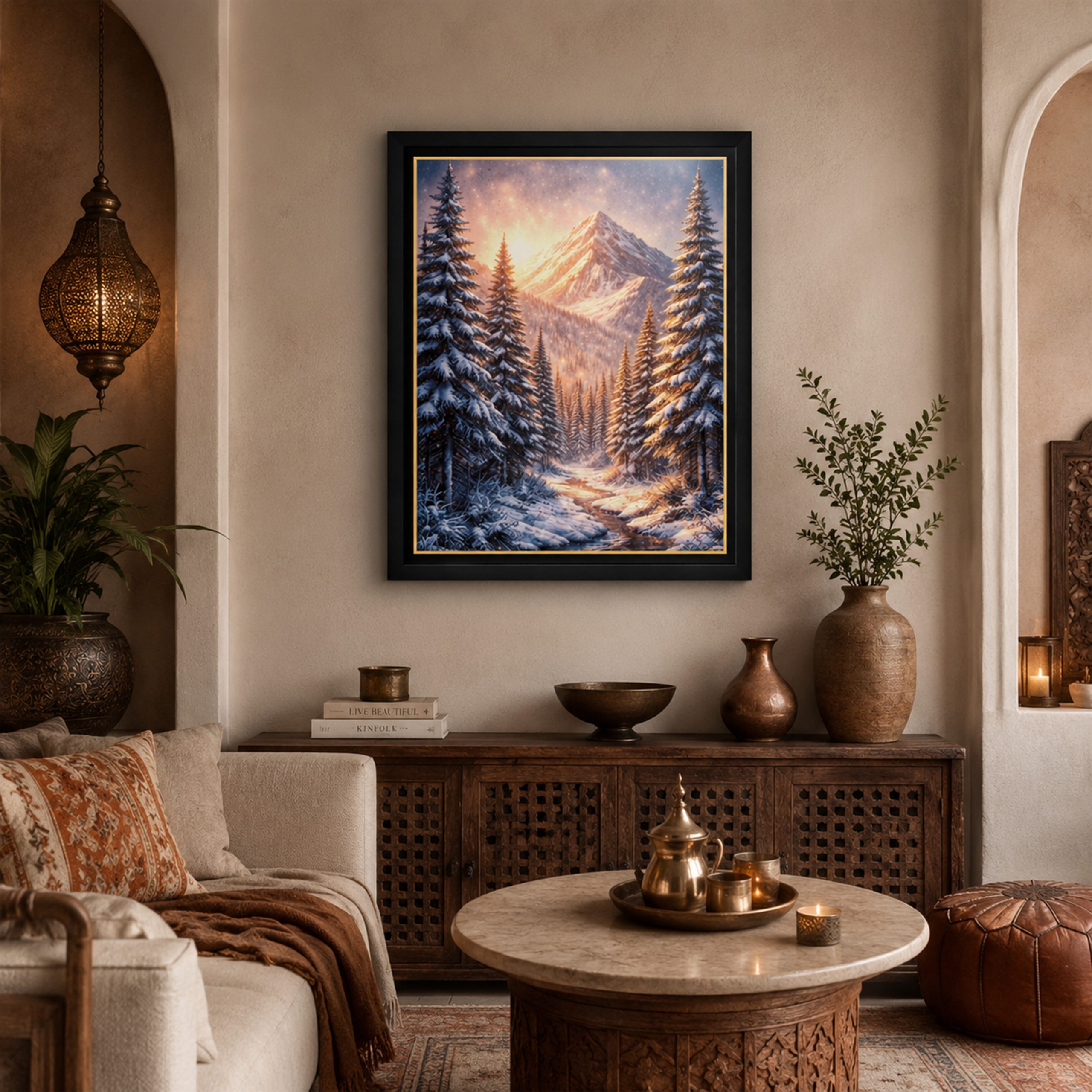 Éveil des Neiges — Tableau photoluminescent - الصورة 4