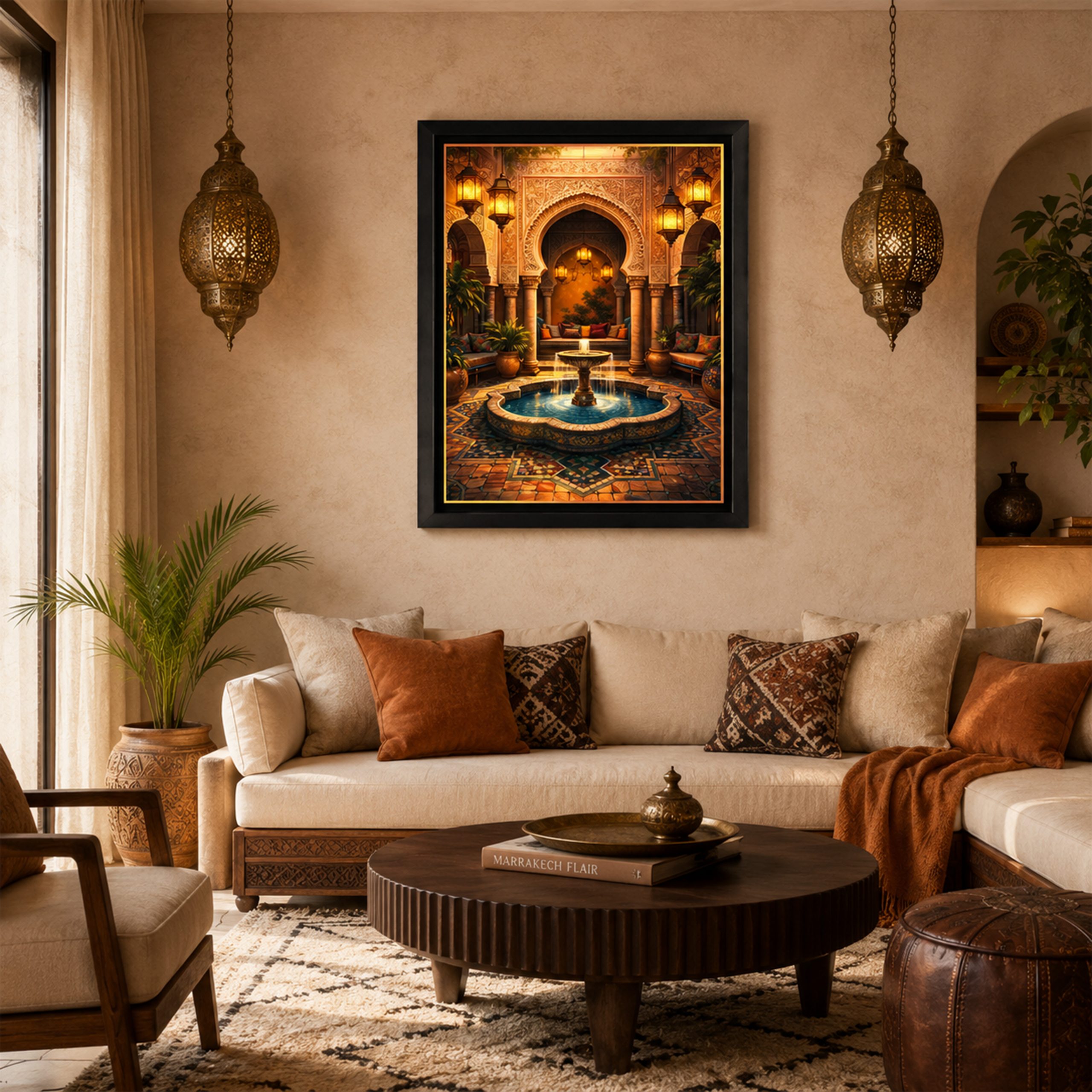Tableau marocain Zenartec en décoration intérieure
