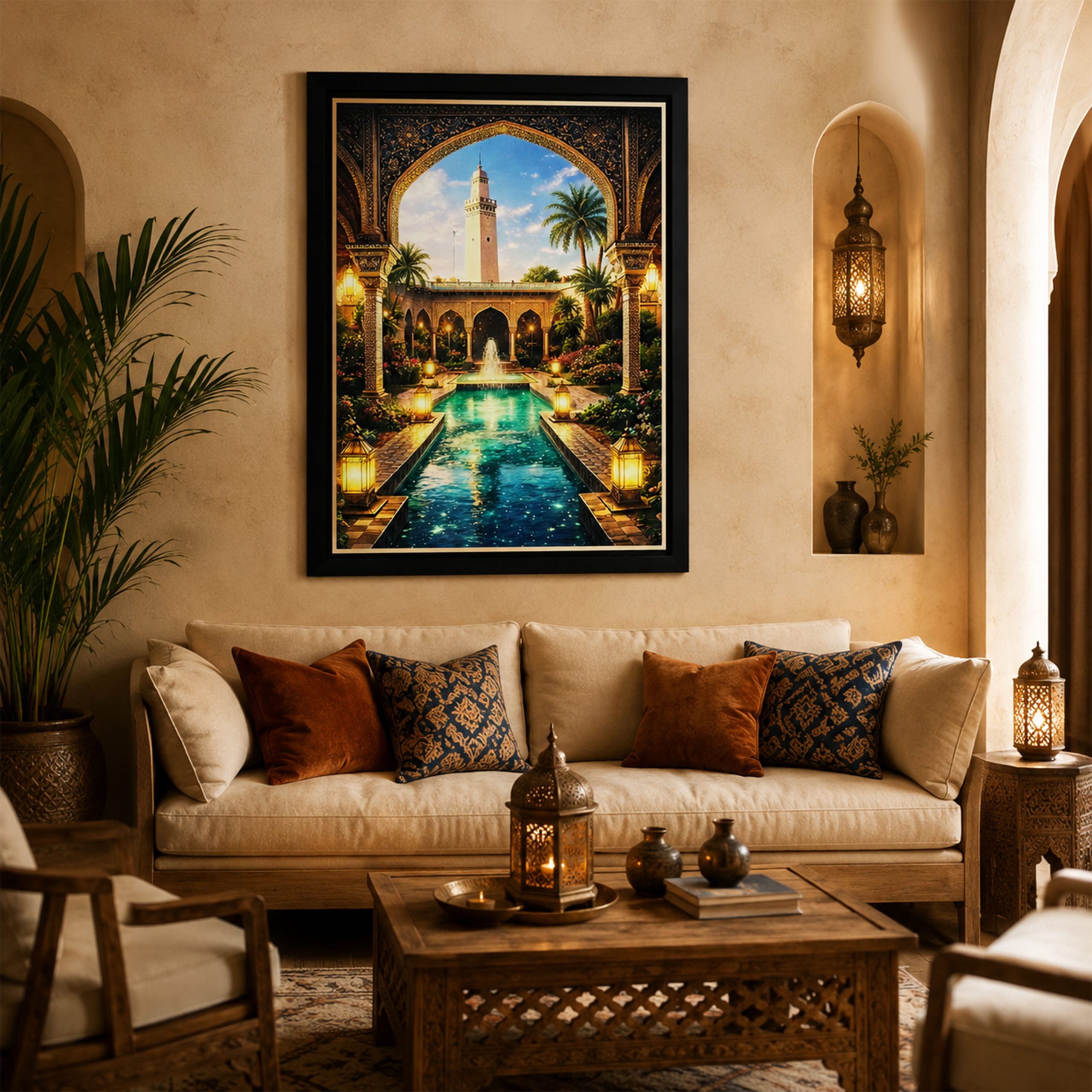 Tableau marocain Zenartec en décoration intérieure