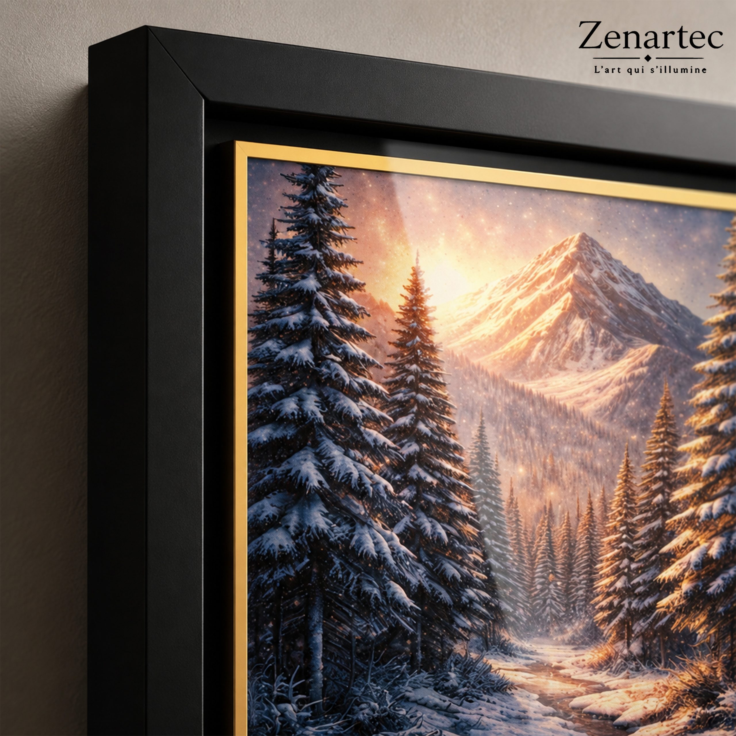 Éveil des Neiges — Tableau photoluminescent - الصورة 5