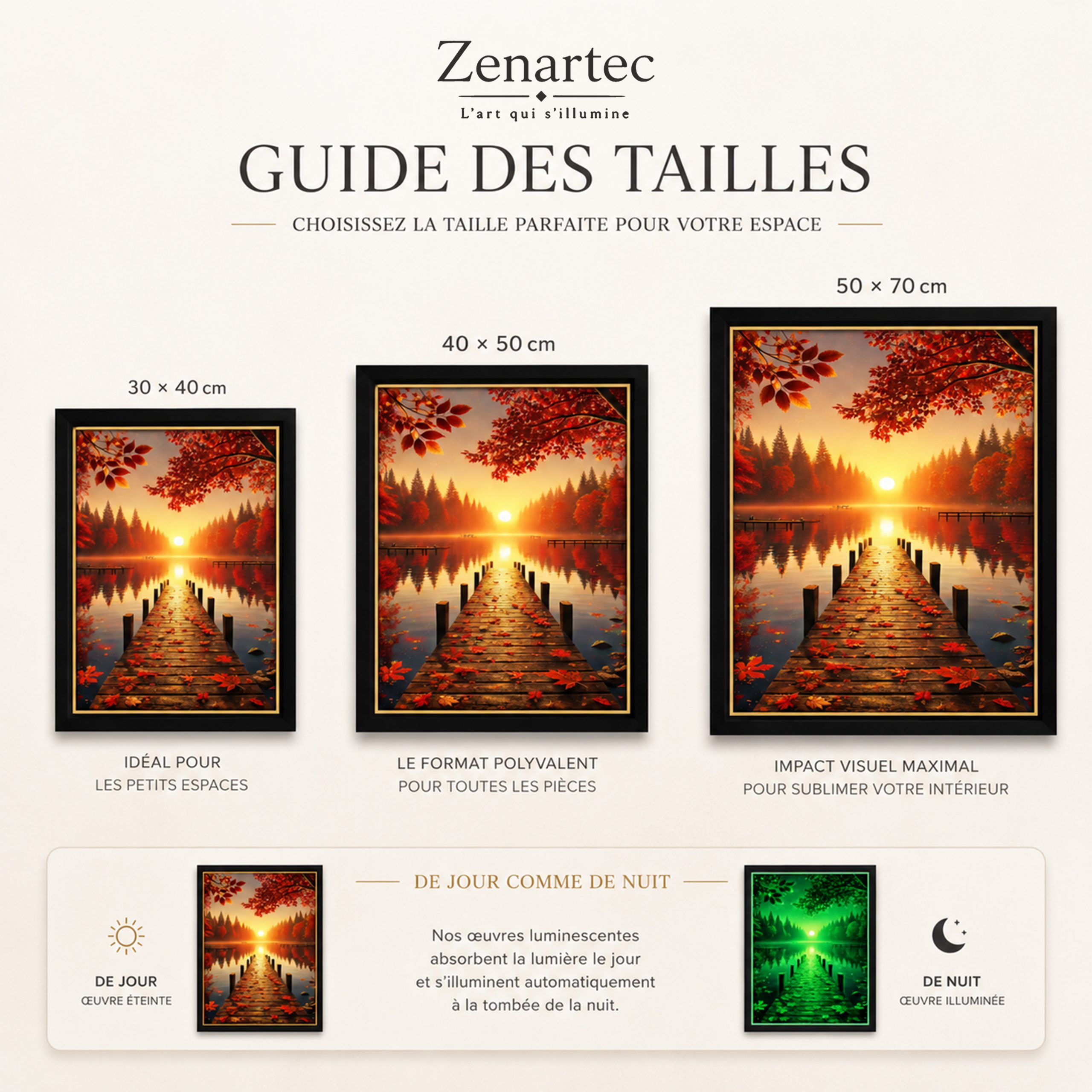 Horizon d’Automne— Tableau photoluminescent – Image 6