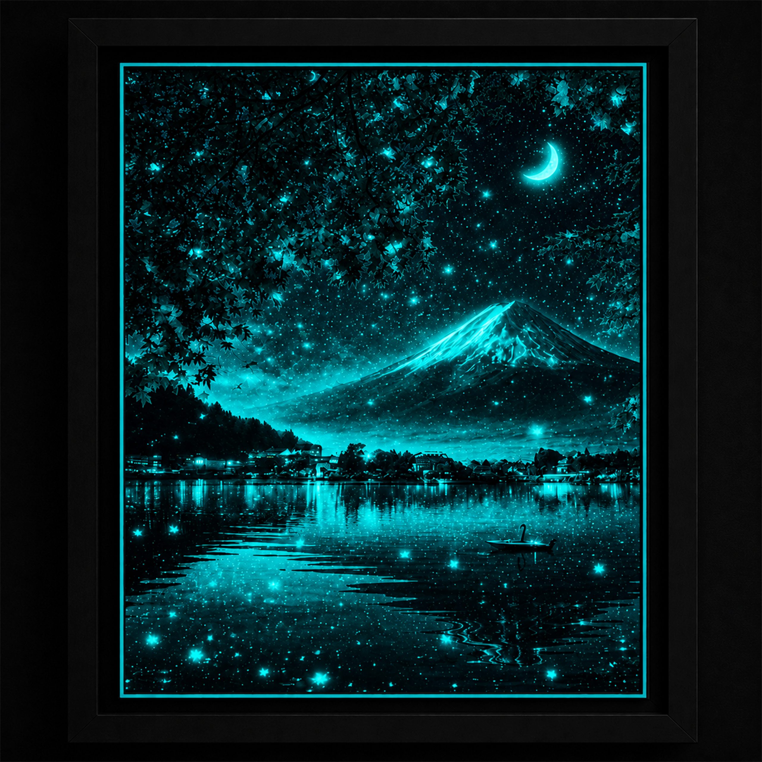 Écarlate du Fuji — Tableau photoluminescent – Image 7