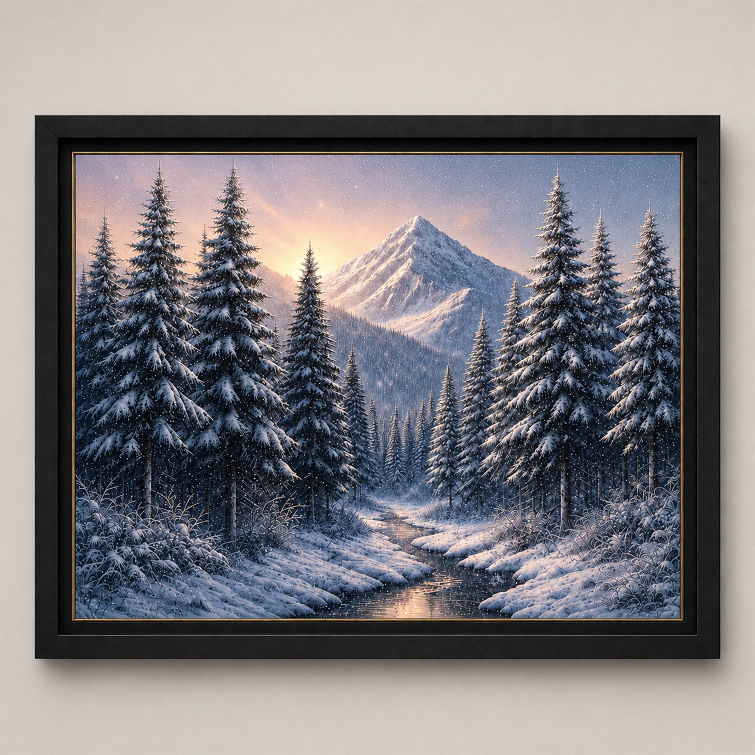 Éveil des Neiges — Tableau photoluminescent - الصورة 8