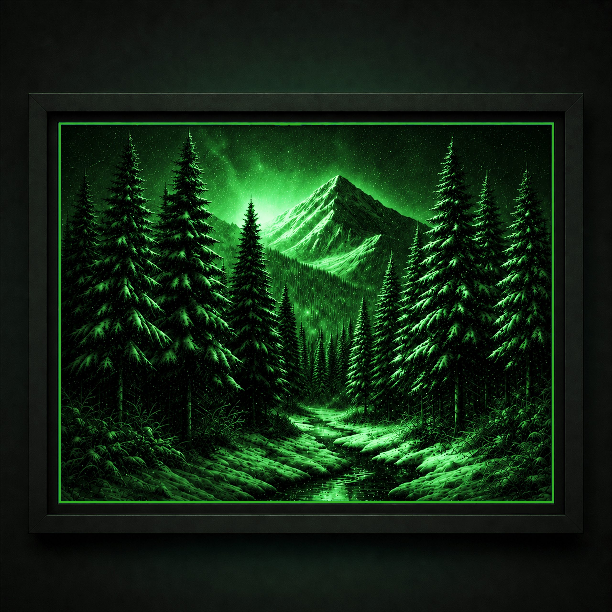 Éveil des Neiges — Tableau photoluminescent - الصورة 9