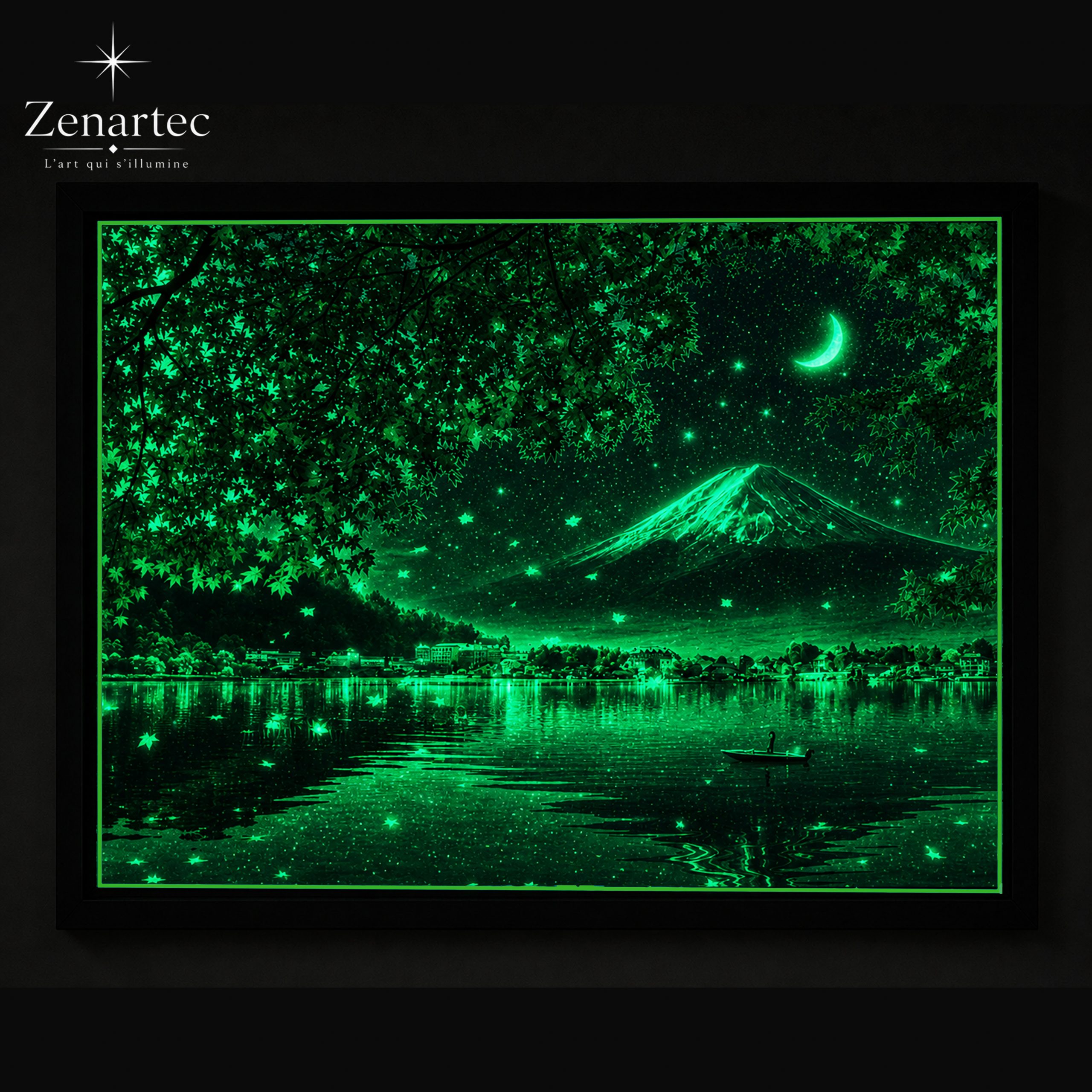Écarlate du Fuji — Tableau photoluminescent – Image 9
