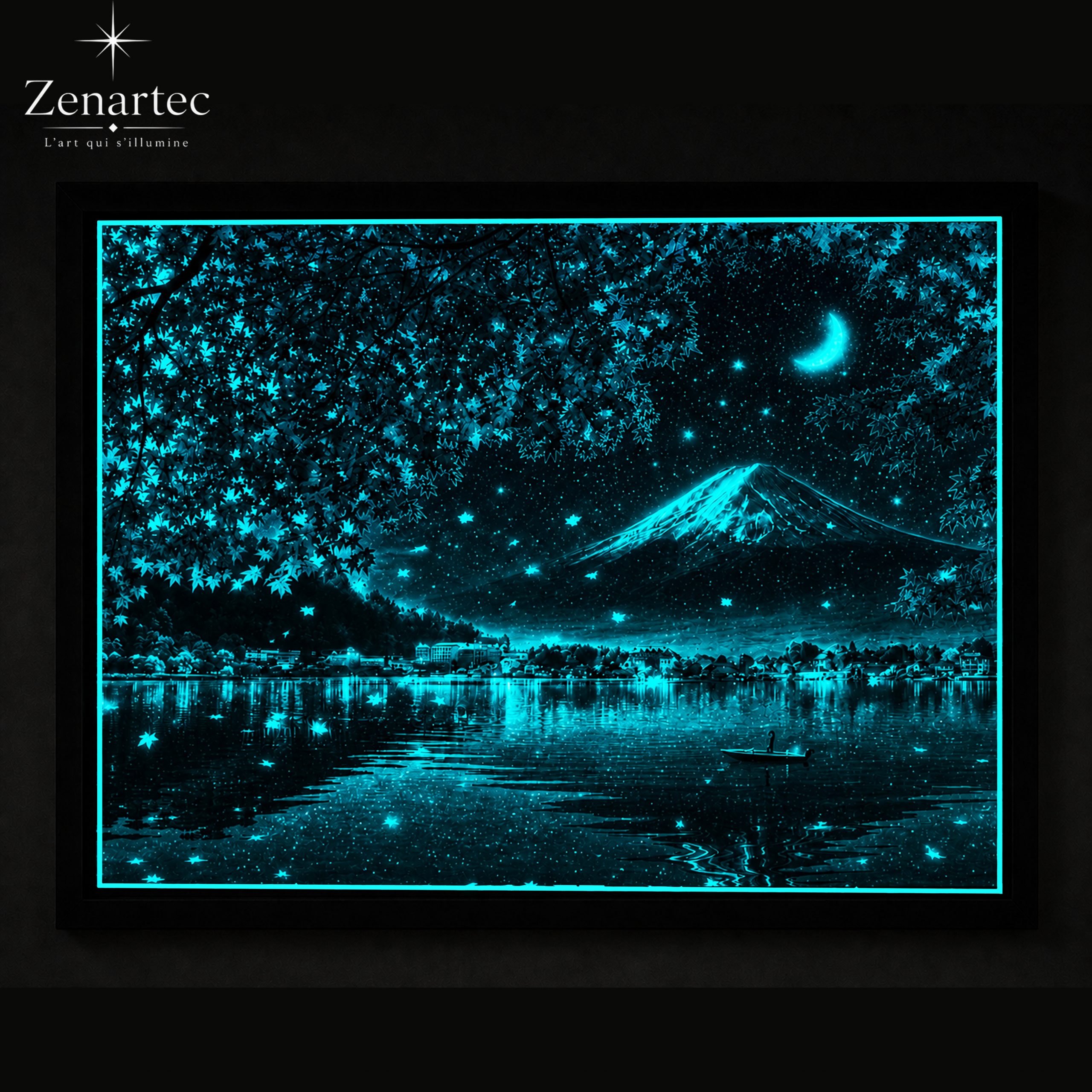 Écarlate du Fuji — Tableau photoluminescent – Image 10