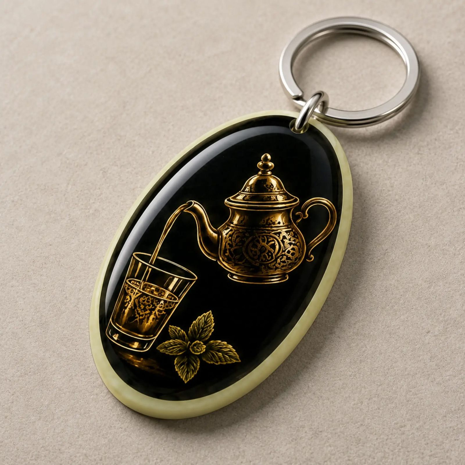 GOLDEN TEA — Porte-clés photoluminescent