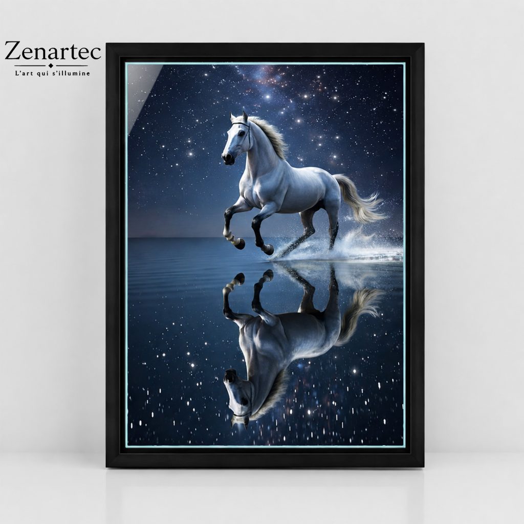 Tableau photoluminescent Zenartec Liberté Stellaire — Tableau photoluminescent