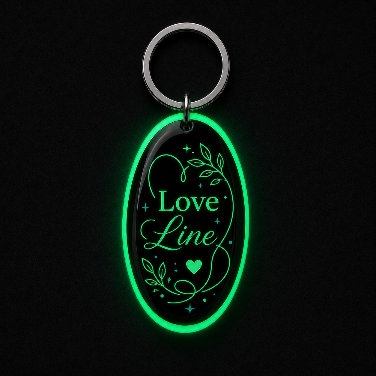 Love Line avec effet photoluminescent vert dans l’obscurité